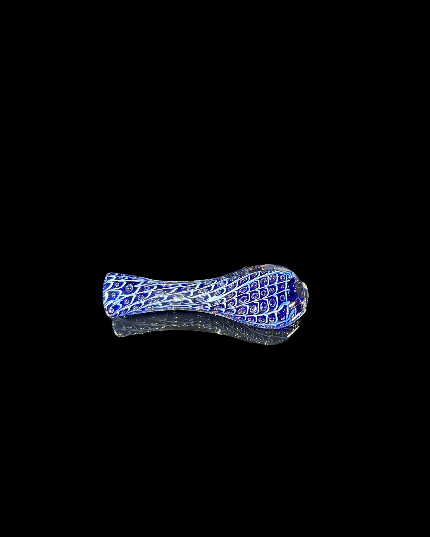 Blue Mosaic Glass Chillum