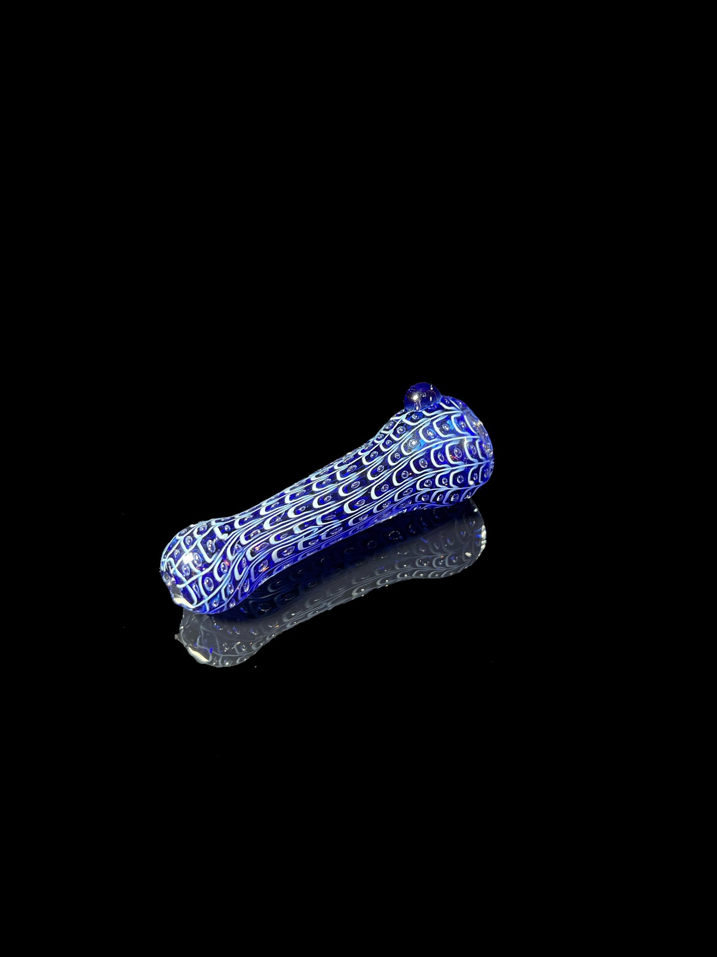 Blue Mosaic Glass Chillum