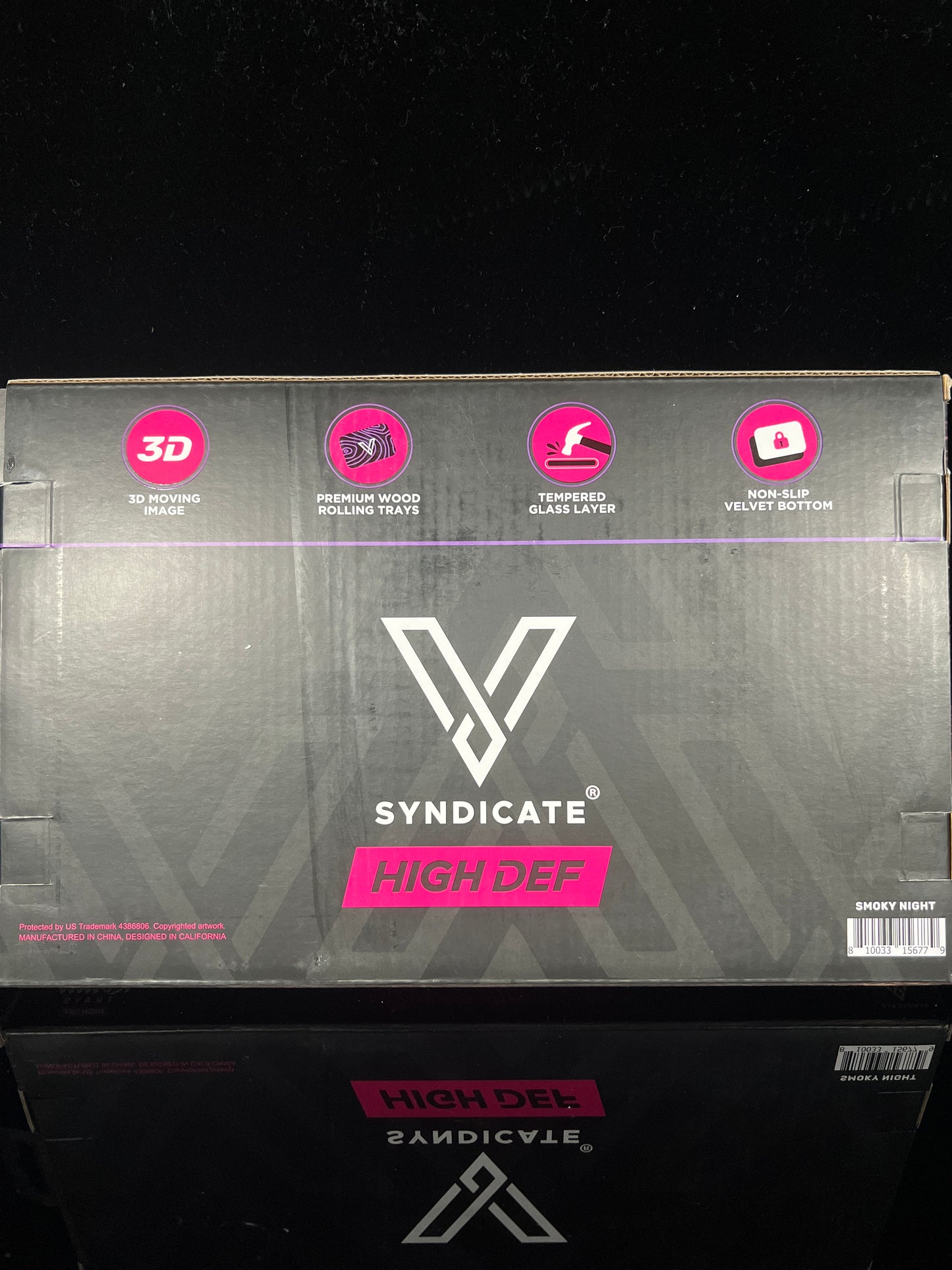 V Syndicate High Def 3D Wood Rolling Tray