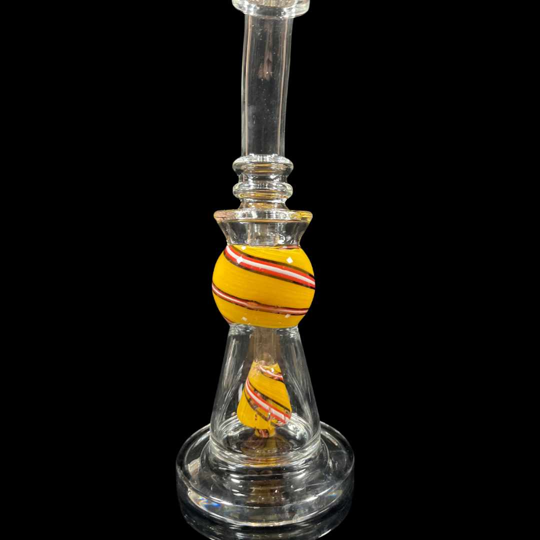 Spiral Stripe Bauble Glass Rig